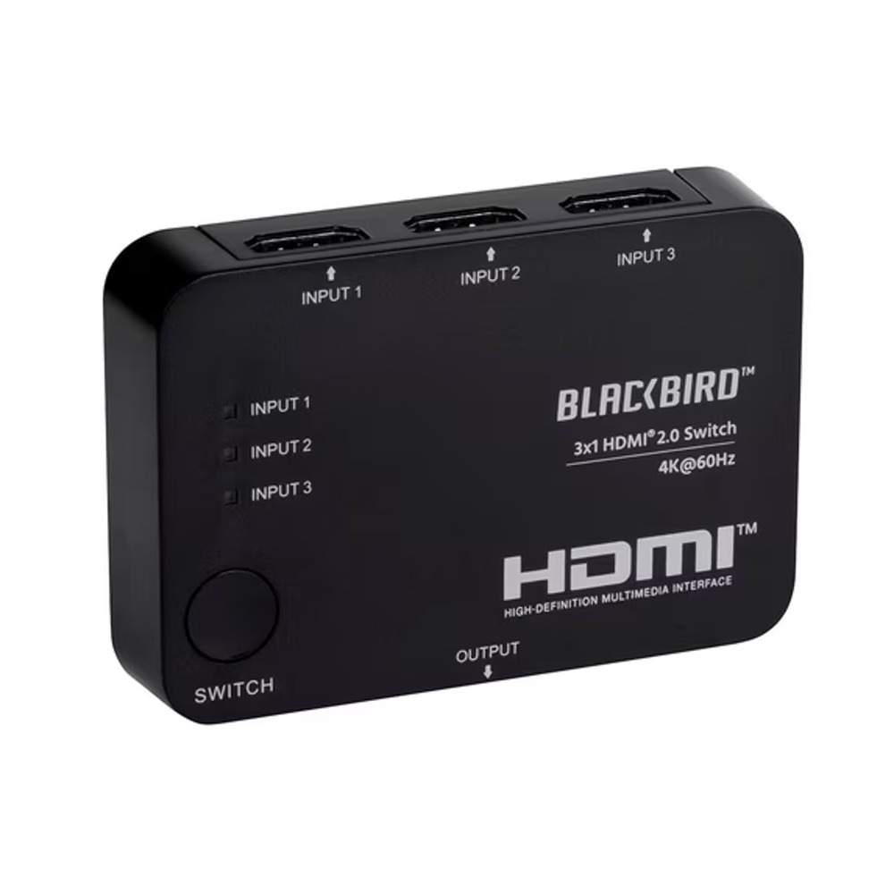 Monoprice Blackbird 4K 3x1 HDMI 2.0 Switch 60Hz HDR HDCP 2.2 #15262
